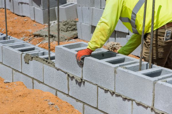 Concrete Blocks Installation in Canton