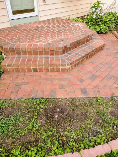 Brick Stoop Repair in Canton